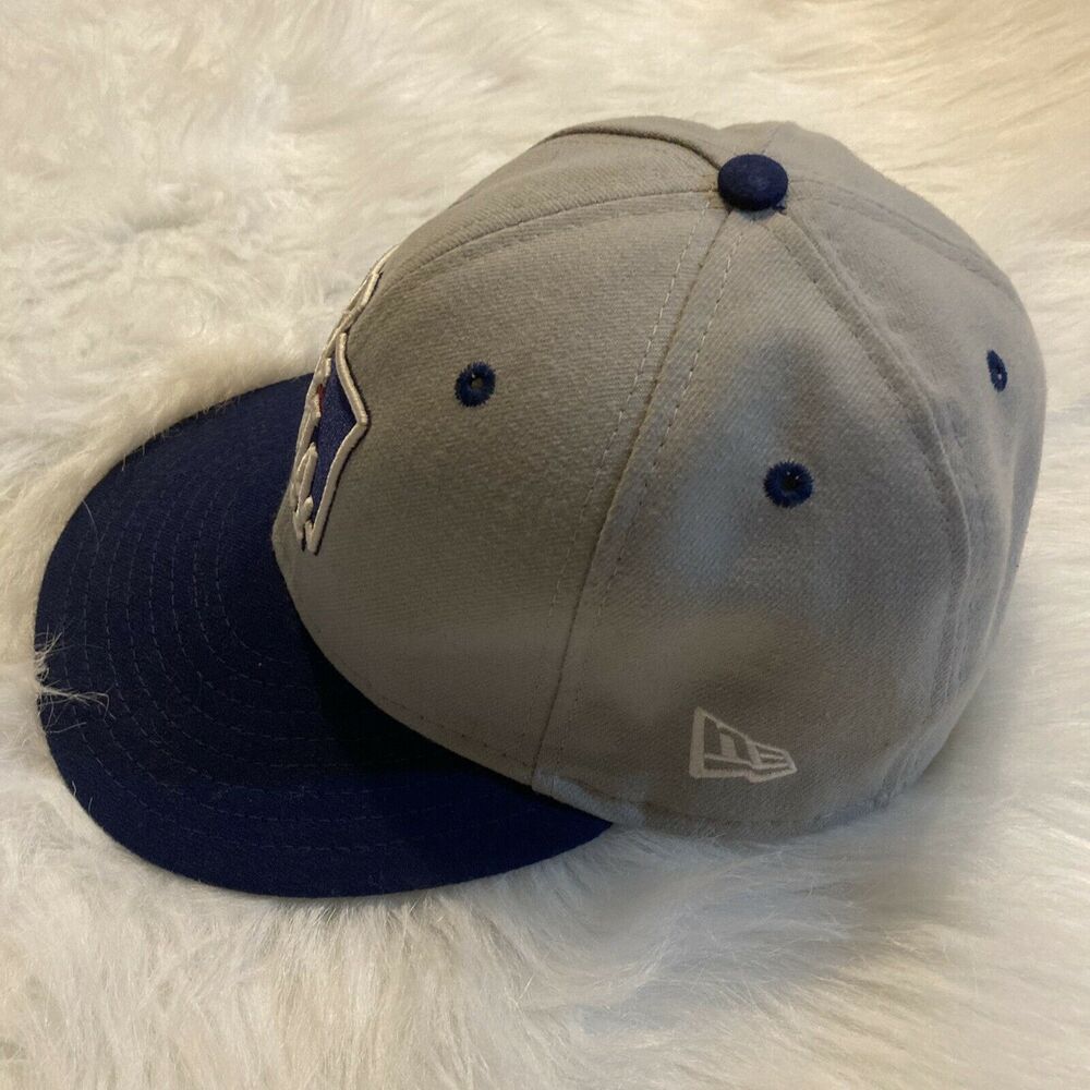 New Era 59Fifty Oklahoma City OKLA Minor League Baseball 7 Fitted Hat Grey Blue - Picture 2 of 7